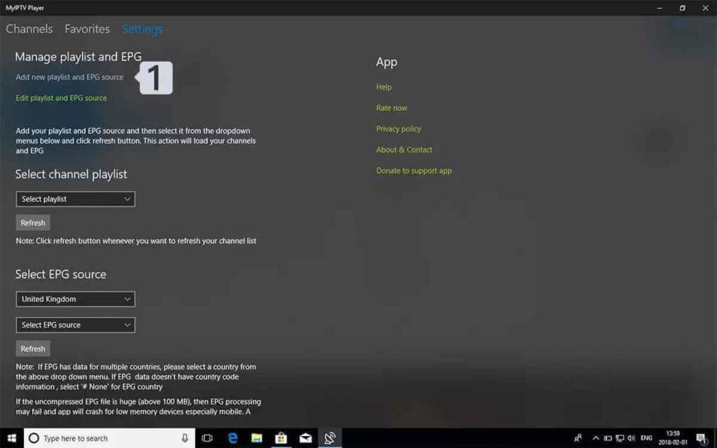 S&eacute;lectionner la connexion Xtream Codes