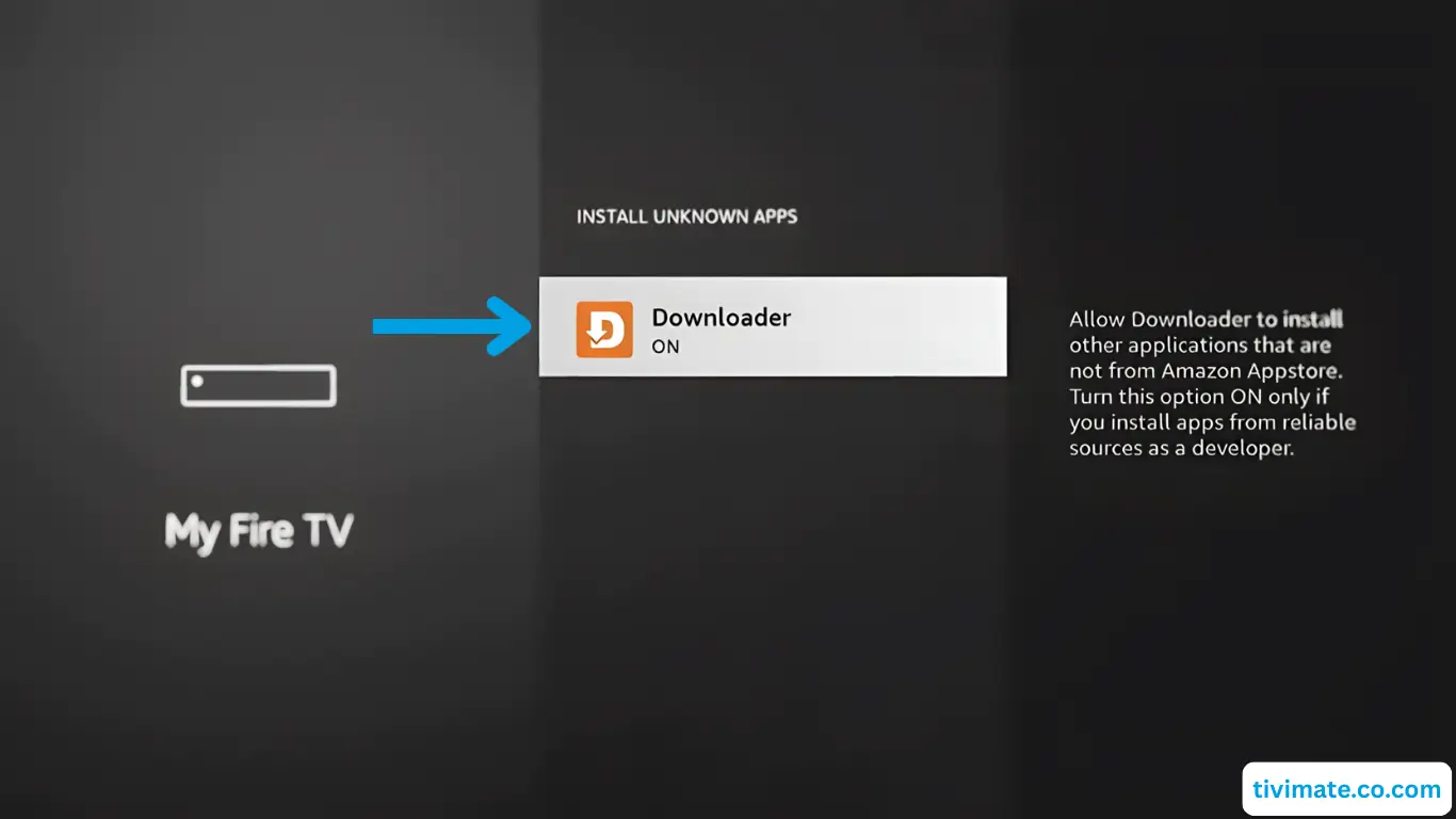 Activer Downloader pour les applications inconnues