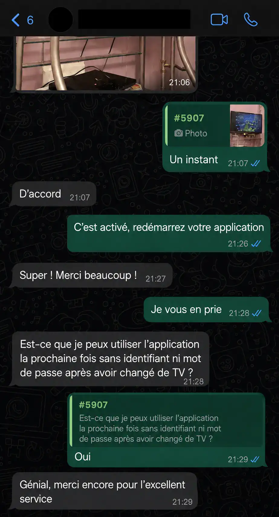Avis WhatsApp Laurent V.