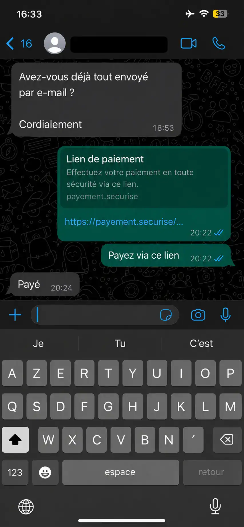 Avis WhatsApp Nicolas G.