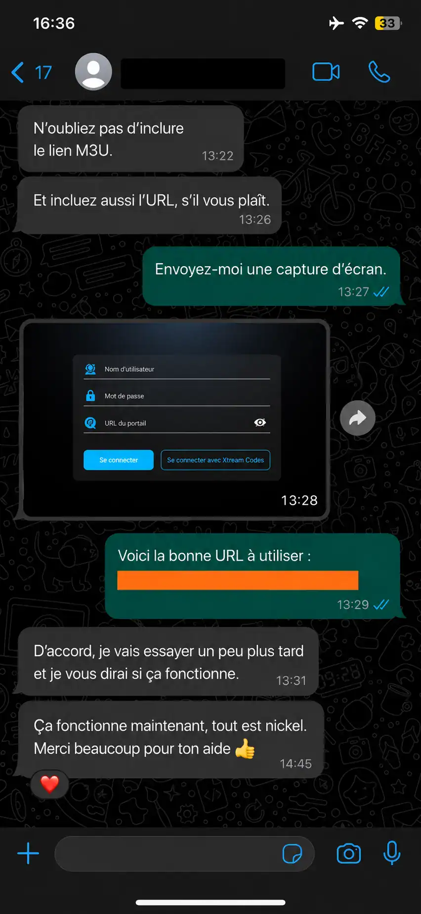 Avis WhatsApp Julien R.